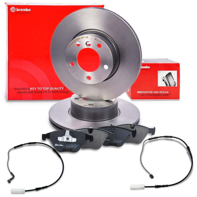 BREMBO Set freni asse anteriore incl. dischi freno anteriori Ø 312mm ventilati e pastiglie freno anteriori Compatibile con BMW Serie 3 (E90), 3 Coupé (E92), 3 Cabrio (E93), 3 Touring (E91) von Brembo