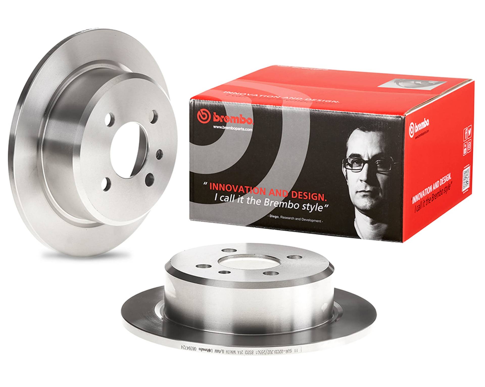 Brembo 08.3947.24 Bremsscheibe - Paar von Brembo