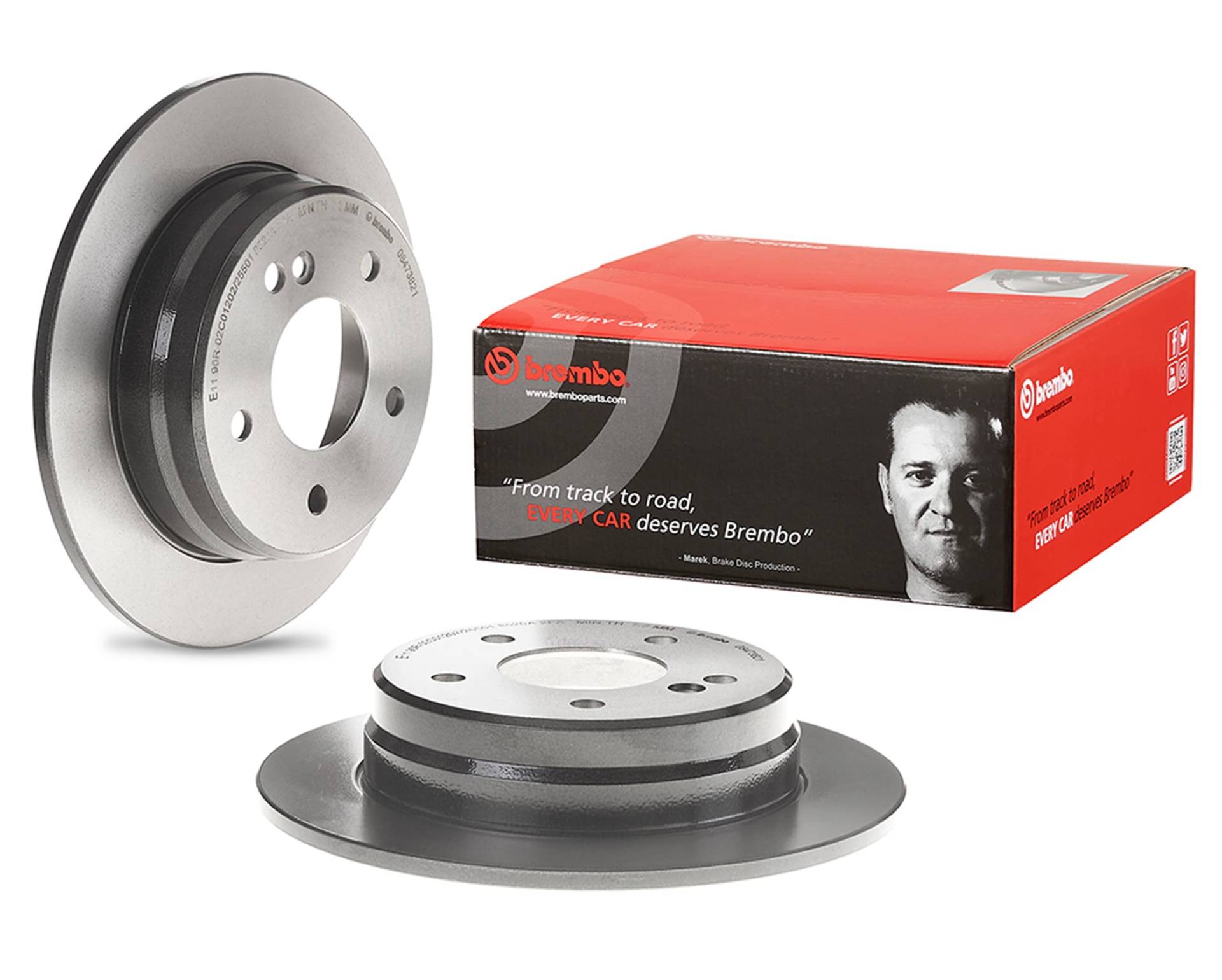 Brembo 08.4738.21 COATED DISC LINE Bremsscheibe - Paar von Brembo