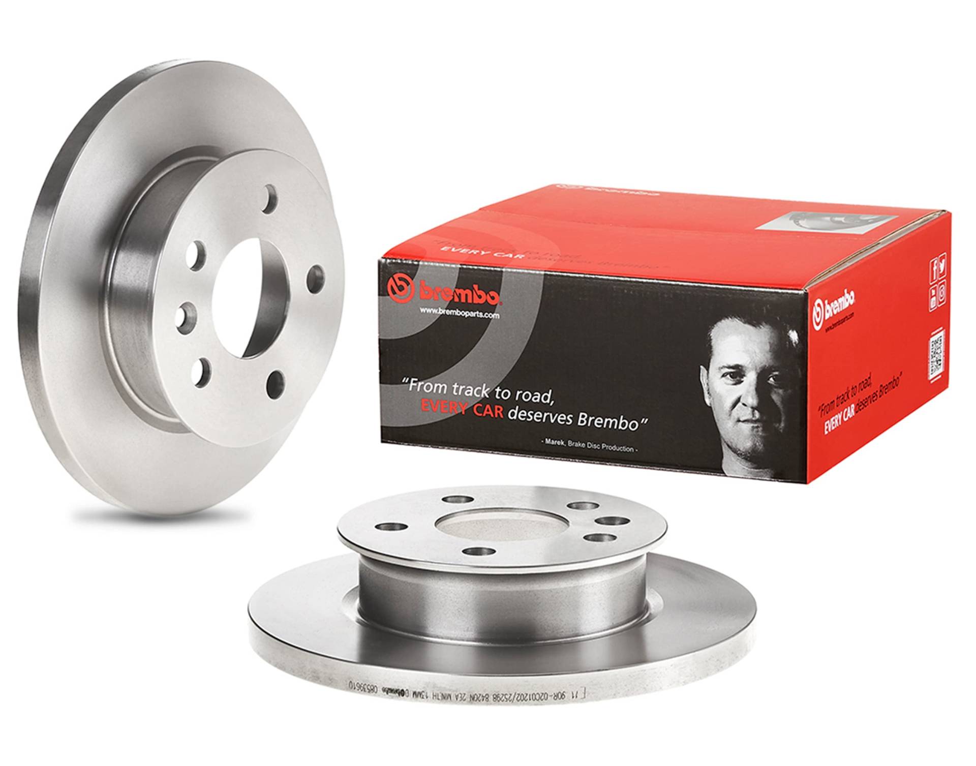 Brembo 08.5396.10 Bremsscheibe - Paar von Brembo