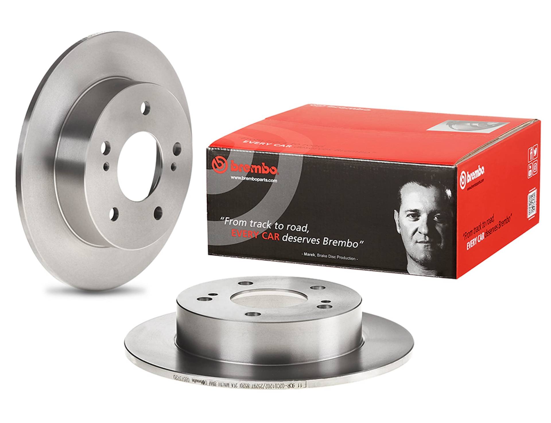 Brembo 08.5737.20 Bremsscheibe - Paar von Brembo