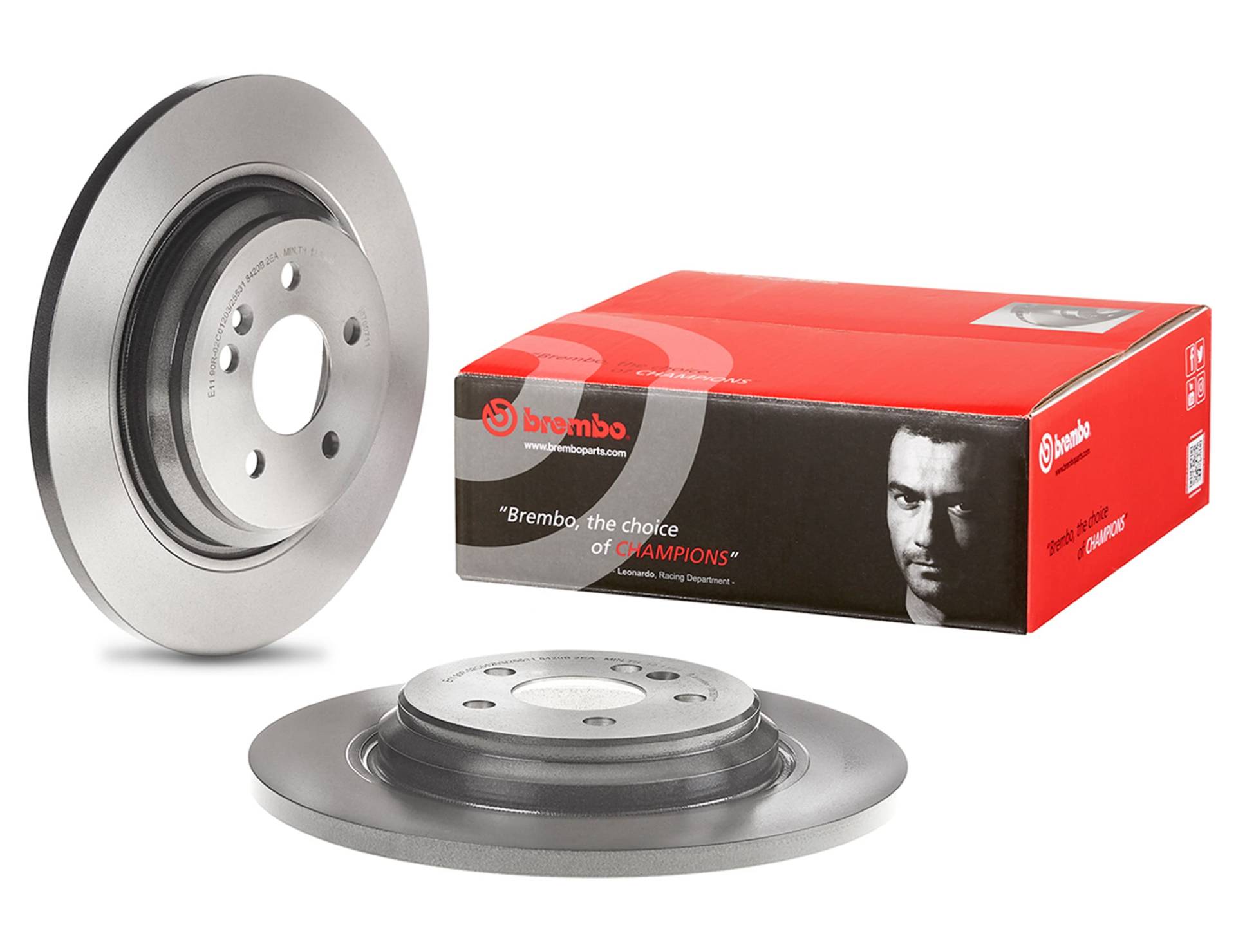 Brembo 08.7607.11 COATED DISC LINE Bremsscheibe - Paar von Brembo