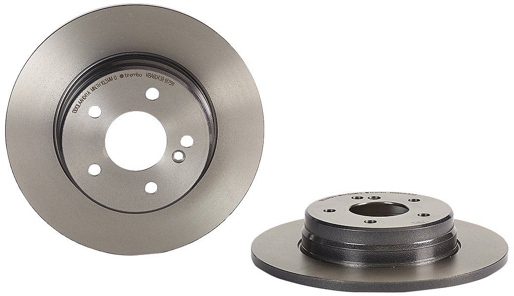 Brembo 08.9175.11 Hintere Bremsscheibe mit UV Lackierung, Anzahl 2 von Brembo