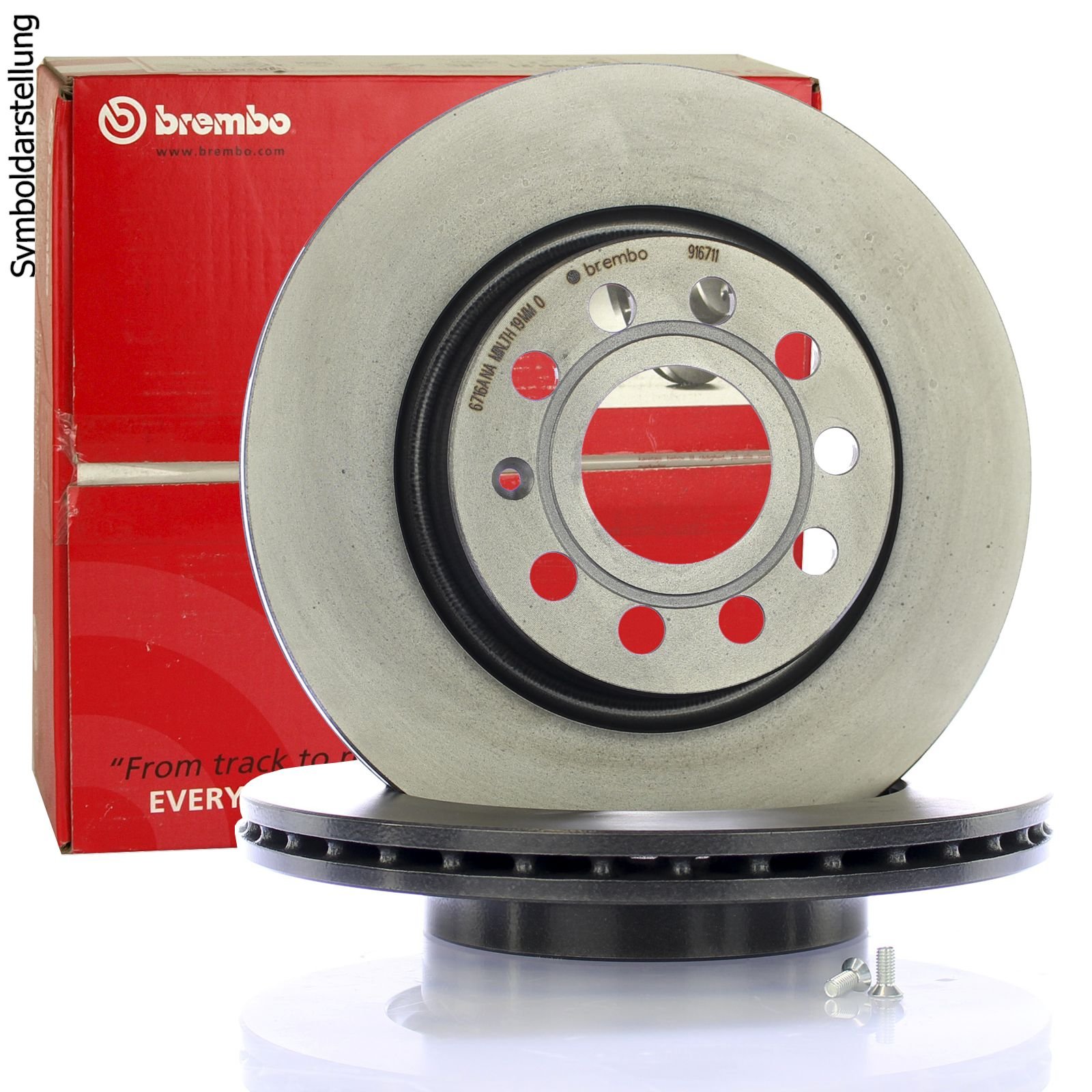 Brembo 08.A112.11 Hintere Bremsscheibe, Anzahl 2 von Brembo