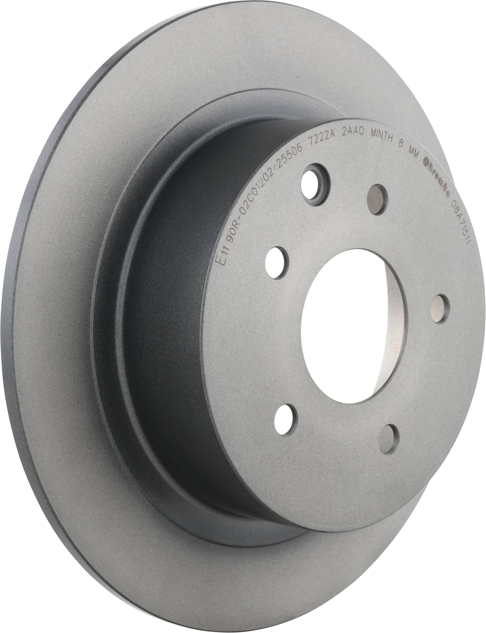 Brembo 08.A715.11 Vordere Bremsscheibe mit UV Lackierung, Anzahl 2 von Brembo