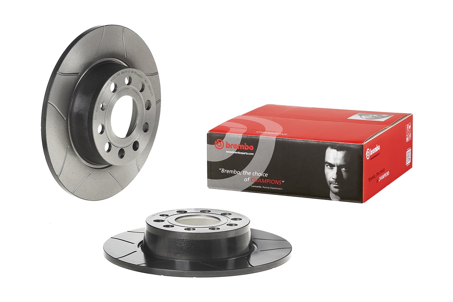 Brembo 08.B413.75 Bremsscheibe hinten Max mit UV-Lack, 2er-Set von Brembo