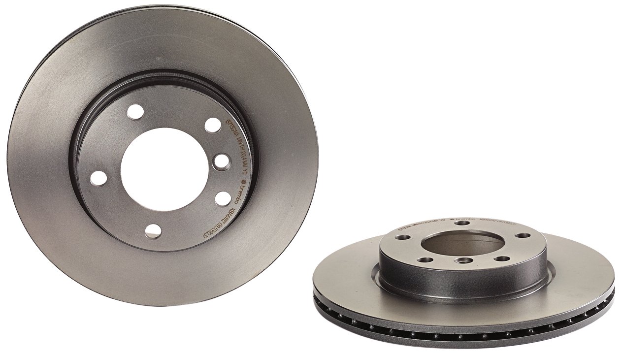 Brembo 09.5390.31 Vordere Bremsscheibe mit UV Lackierung, Anzahl 2 von Brembo