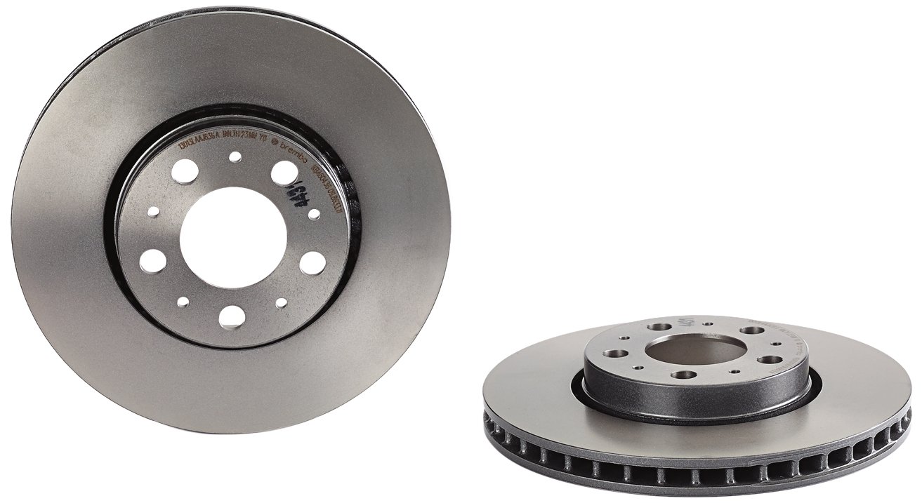 Brembo 09.8633.11 Vordere Bremsscheibe mit UV Lackierung, Anzahl 2 von Brembo