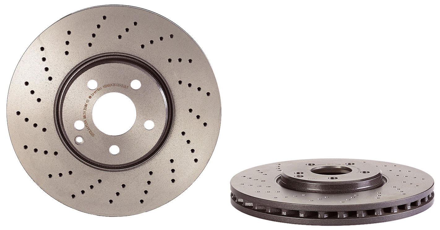 Brembo 09.A828.11 Vordere Bremsscheibe mit UV Lackierung von Brembo