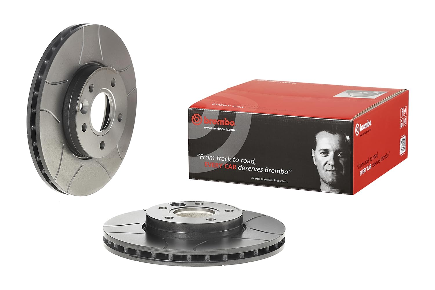 Brembo 09.A905.75 Bremsscheibe vorne Max mit UV-Lack, 2er-Set von Brembo