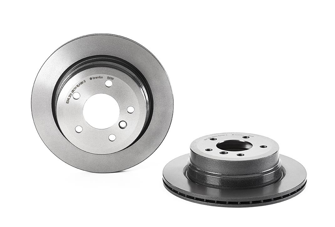 Brembo 09.B411.11 Hintere Bremsscheibe mit UV Lackierung, Anzahl 2 von Brembo