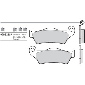 Brembo Bremsbeläge Sinter Bremsbelagsatz Mit ABE von Brembo