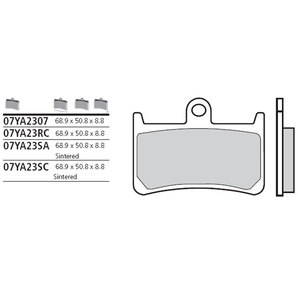 Brembo Bremsbeläge Sinter Bremsbelagsatz Mit ABE von Brembo