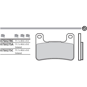 Brembo Bremsbeläge Sinter Bremsbelagsatz Mit ABE von Brembo