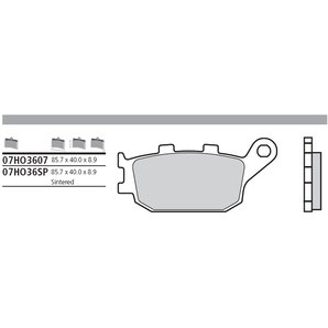 Brembo Bremsbeläge Sinter Bremsbelagsatz Mit ABE von Brembo