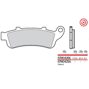 Brembo Bremsbeläge Sinter Bremsbelagsatz Mit ABE von Brembo