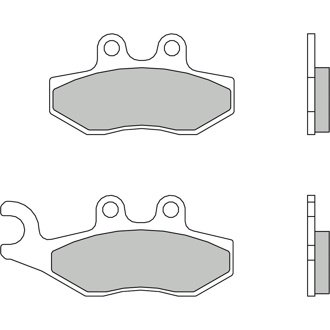 Brembo Bremsbeläge organisch 07056.CC  76,7/96,6x41,9x9mm von Brembo