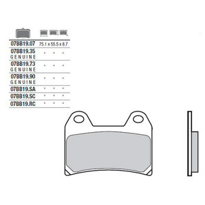 Brembo Bremsbeläge organisch Bremsbelagsatz mit ABE von Brembo