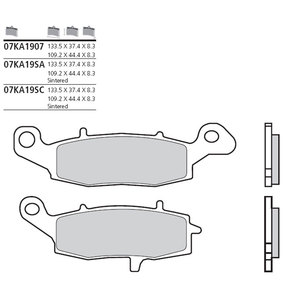 Brembo Bremsbeläge organisch Bremsbelagsatz mit ABE von Brembo