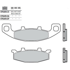 Brembo Bremsbeläge organisch Bremsbelagsatz mit ABE von Brembo