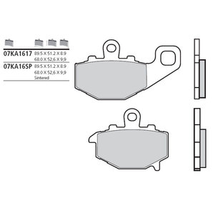 Brembo Bremsbeläge organisch Bremsbelagsatz mit ABE von Brembo