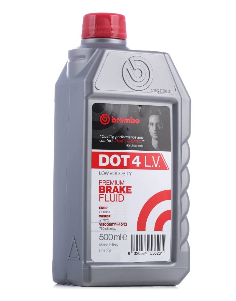 Brembo Bremsflüssigkeit Brembo Dot 4 Low Viscosity Premium Brake Fluid L 04 205 von Brembo