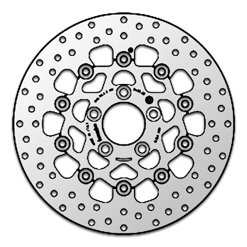 Brembo Bremsscheibe 78B40828 passend zu Harley Davidson Silber von Brembo