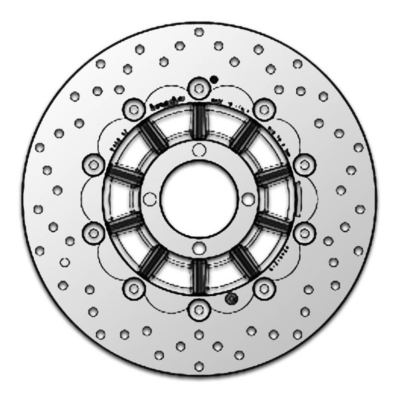 Brembo Bremsscheibe 78B40892 passend zu BMW vorn Silber von Brembo