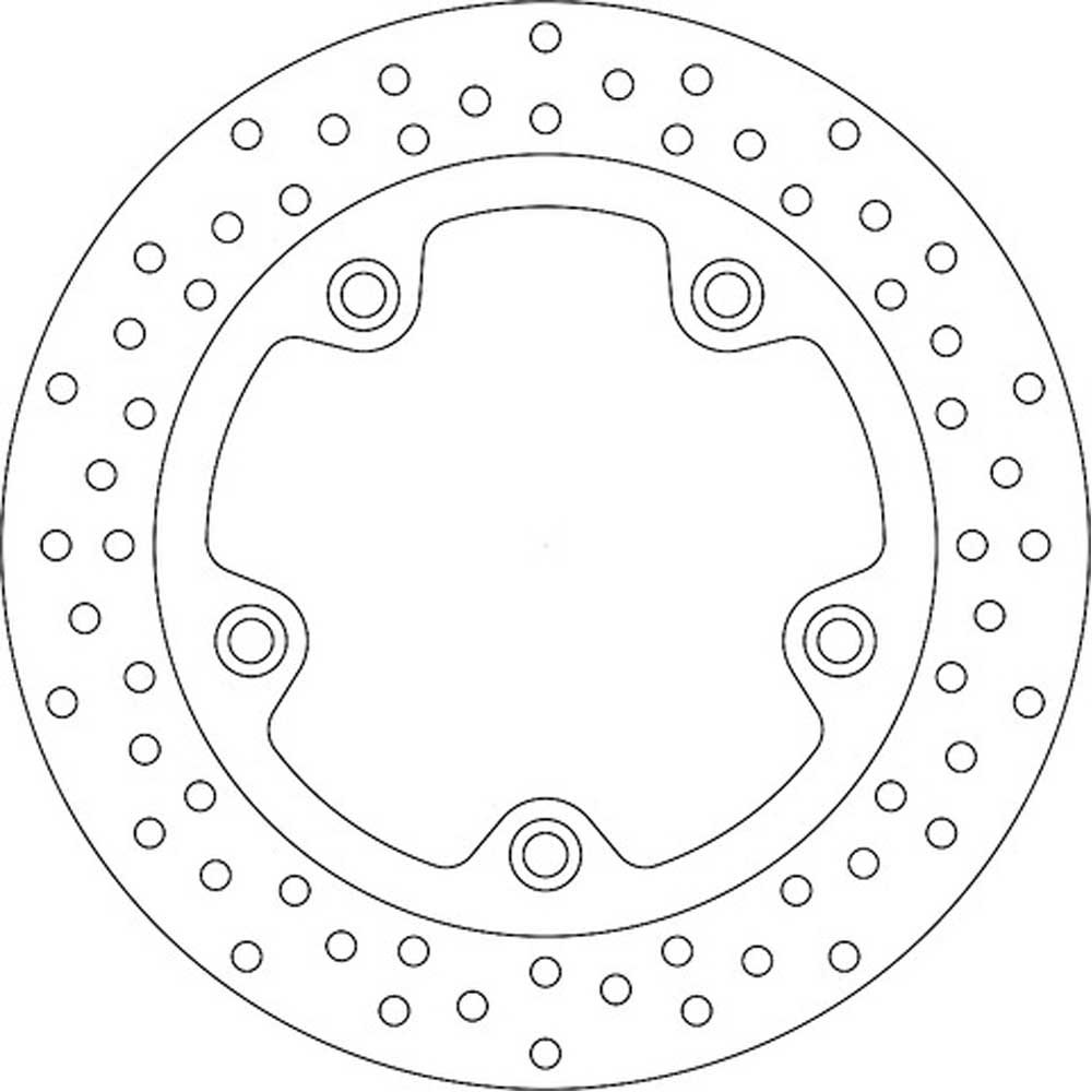 Brembo Bremsscheibe ORO "68B407A7" starr 68B407A7 RUND (KBA) 68B407A7 0649964372 von Brembo