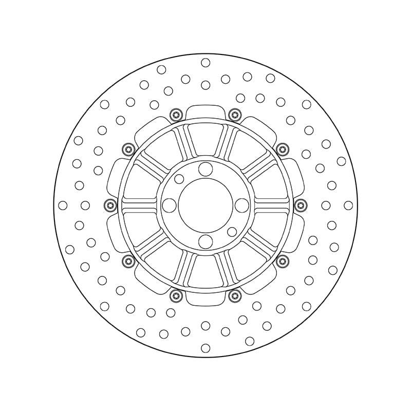 Brembo Bremsscheibe Oro starr 68B407D3  285/51/68/5/13/4 von Brembo