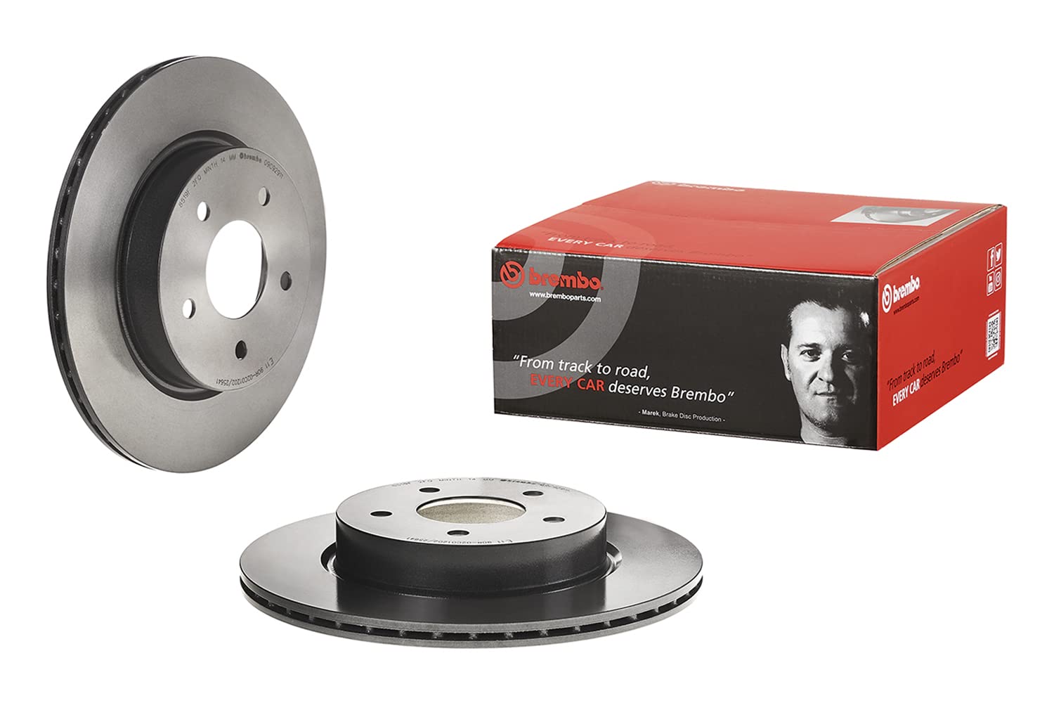 Brembo Bremsscheiben Hinten Innenbelüftet 2X Ø 292Mm | 09.C929.11 von Brembo