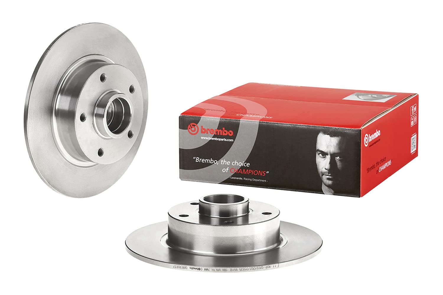 Brembo Bremsscheiben Hinten Voll 2X Ø 260Mm | 08.B369.37 von Brembo