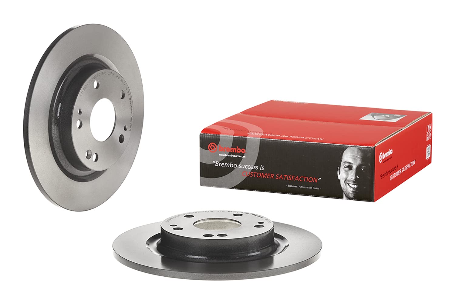 Brembo Bremsscheiben Hinten Voll 2X Ø 282Mm | 08.D718.11 von Brembo