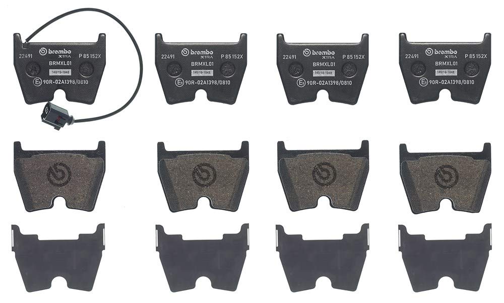 Bremsbelagsatz, Scheibenbremse BREMBO XTRA LINE Vorne von Brembo (P 85 152X) Bremsbelagsatz Bremsanlage Scheibenbremsbelagsatz, Scheibenbremsbelagsatz, Bremsklötze, Bremsklotz, Beläge, von Brembo