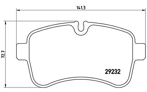 Brembo P A6 027 - Bremsbelagsatz, Scheibenbremse von Brembo