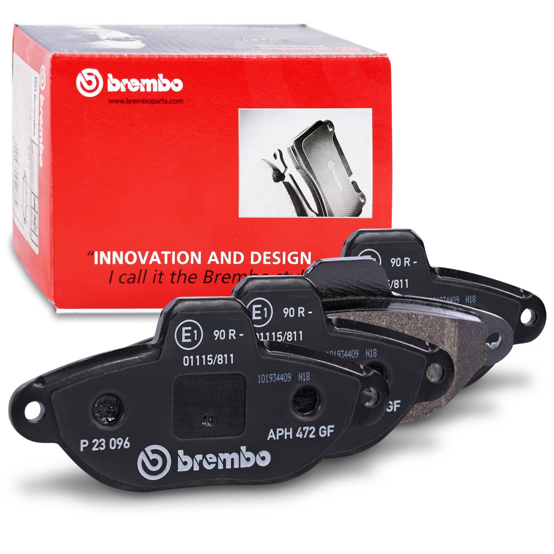 Brembo P 23 096 Bremsbelagsatz, Scheibenbremse - (4-teilig) von Brembo