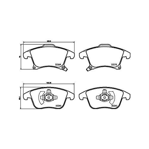 BREMBO P 24 173 Bremsbelag von Brembo