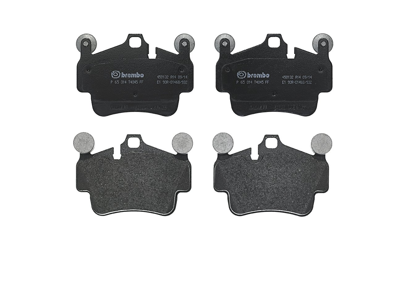 Brembo P 65 014 Bremsbelagsatz, Scheibenbremse - (4-teilig) von Brembo