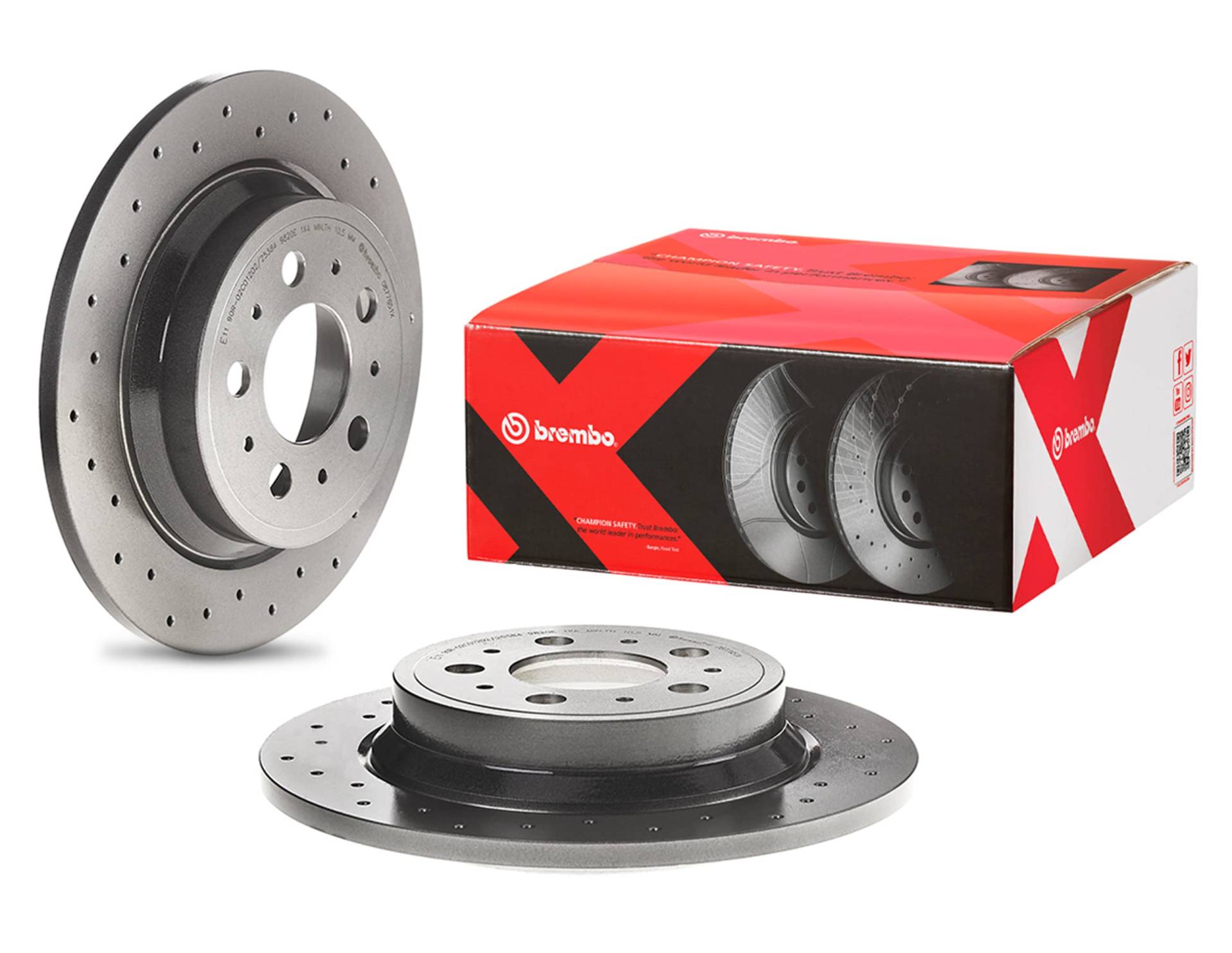 Brembo Xtra 08.7765.1X - Hintere Bremsscheibe von Brembo