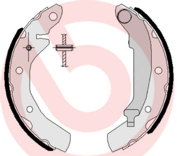 Bremsbackensatz Hinterachse Brembo S 15 501 von Brembo