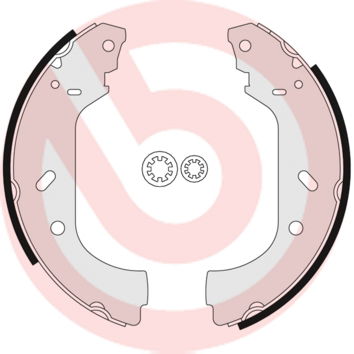 Bremsbackensatz Hinterachse Brembo S 23 517 von Brembo