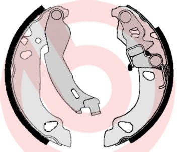 Bremsbackensatz Hinterachse Brembo S 23 522 von Brembo