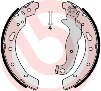 Bremsbackensatz Hinterachse Brembo S 24 540 von Brembo