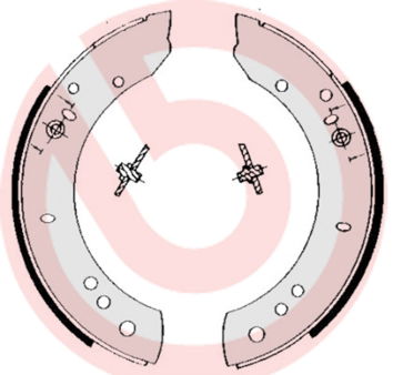 Bremsbackensatz Hinterachse Brembo S 44 502 von Brembo