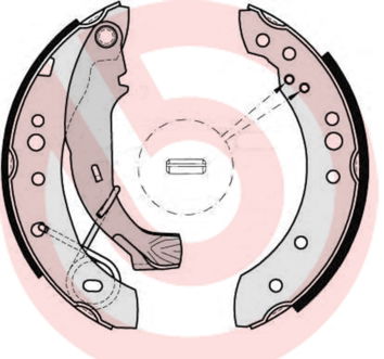 Bremsbackensatz Hinterachse Brembo S 61 526 von Brembo