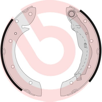 Bremsbackensatz Hinterachse Brembo S 68 521 von Brembo