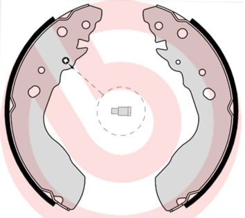 Bremsbackensatz Hinterachse Brembo S 79 522 von Brembo