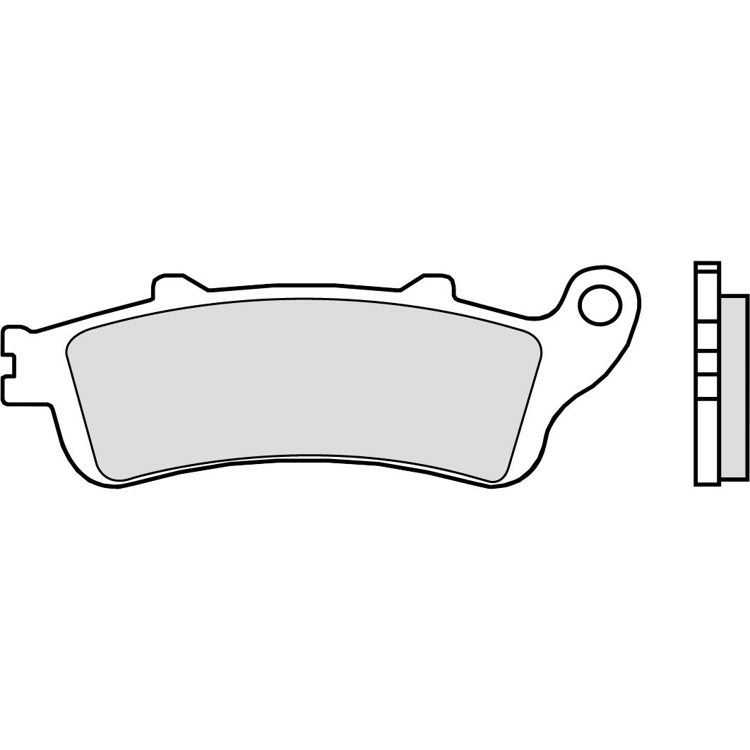 Brembo Bremsbeläge Sintermetall 07HO43.SP  115x40,1x8,3mm von Brembo