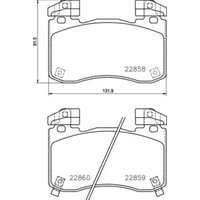 Bremsbeläge BREMBO P 30 113 von Brembo