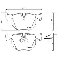 Bremsbelagsatz BREMBO P 06 020, Hinten von Brembo